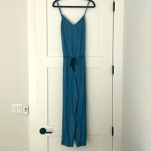 Splendid Blue Chambray Romper Jumpsuit